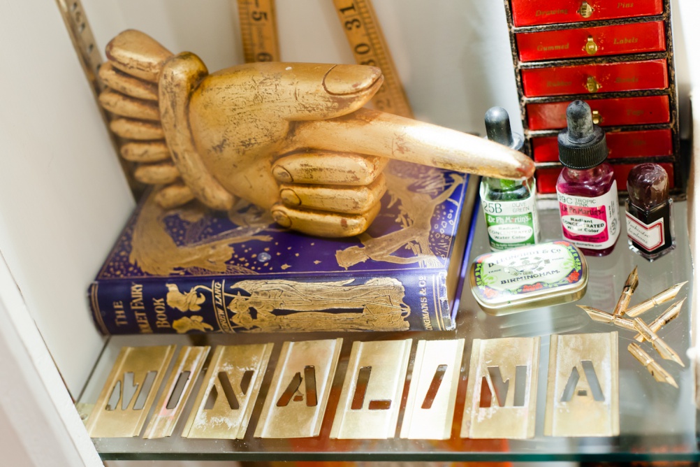 Visuals from MinaLima's previous London exhibition space